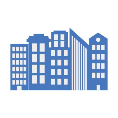 Şehir binaları modern inşaat için gölge mimari renk