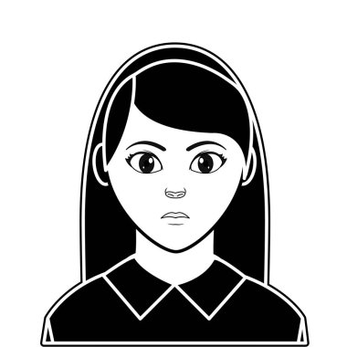 siluet avatar kadın zarif bluz tasarımı ile