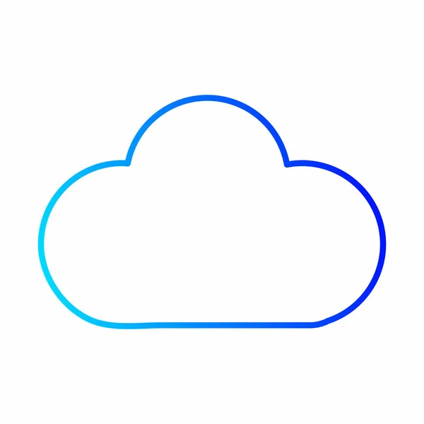 Isoliertes Cloud-Design — Stockvektor