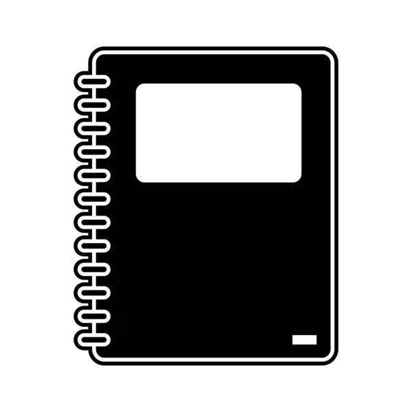 Diseño de cuaderno aislado — Vector de stock