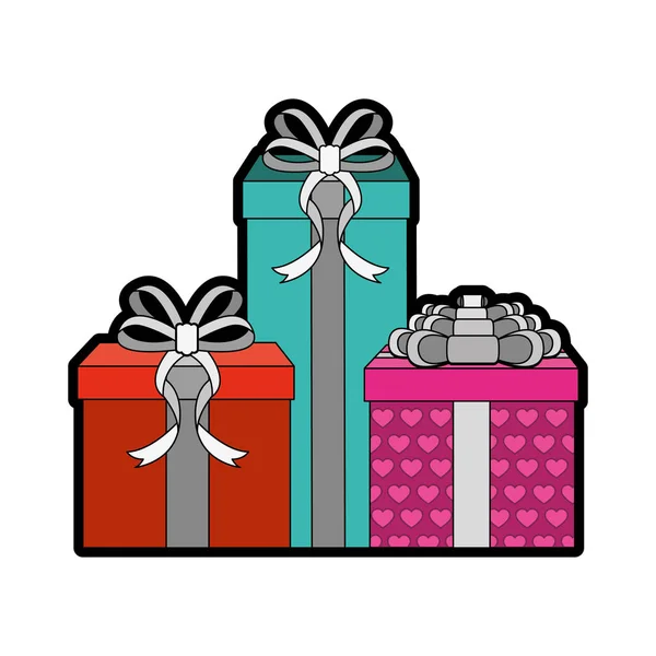 Vereinzelte Geschenke — Stockvektor