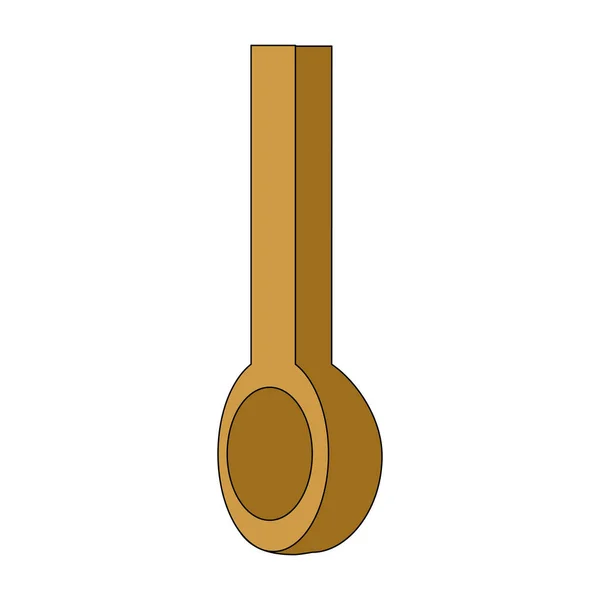 Diseño de cuchara aislada — Vector de stock