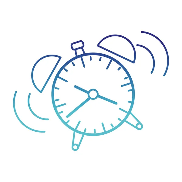 Μπλε γραμμή στρογγυλή ρολόι συναγερμών αντικείμενο σχεδιασμού — Διανυσματικό Αρχείο