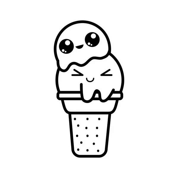 Design de sorvete isolado —  Vetores de Stock