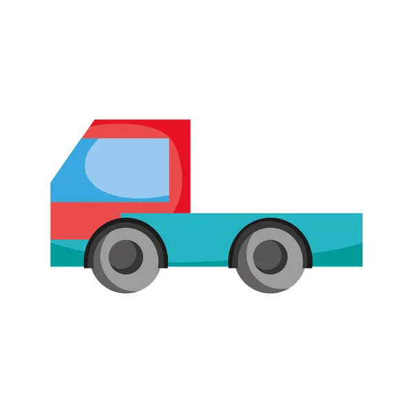 Mobil pengangkut truk industri - Stok Vektor