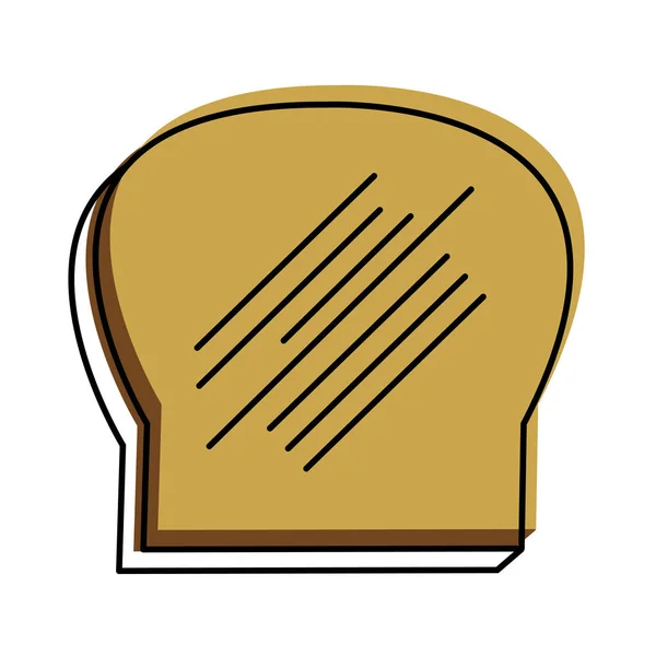 Chleb Piekarnia Żywności Kulinarne Tematu Sklep Białym Tle Projekt Ilustracji — Wektor stockowy