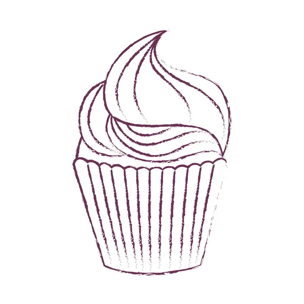 Isolerade muffin design — Stock vektor