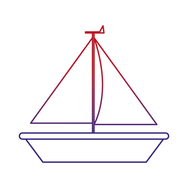 孤立したヨット デザイン — ストックベクタ