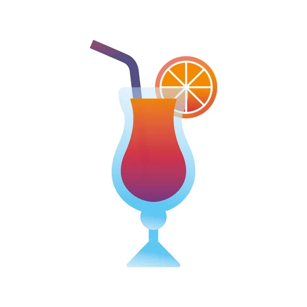 Conception de cocktail isolé — Image vectorielle