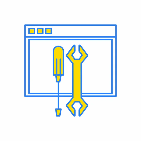 Progettazione di siti web isolati — Vettoriale Stock