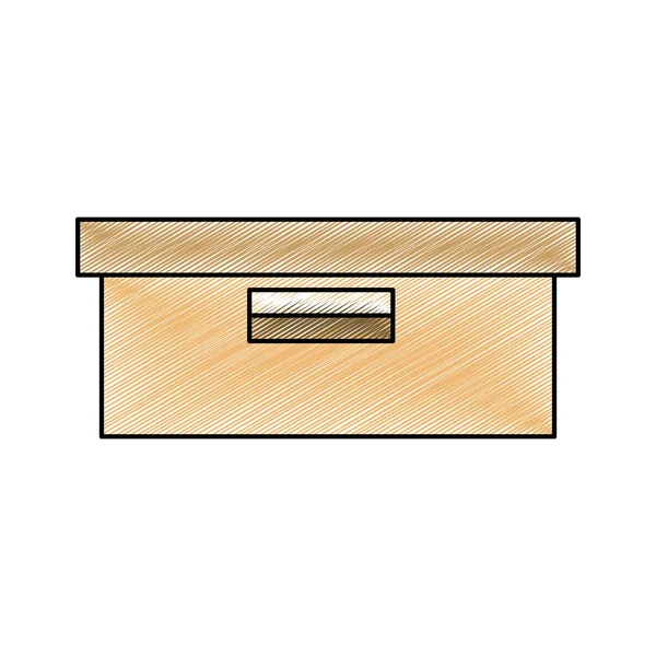 Isolerad box design — Stock vektor