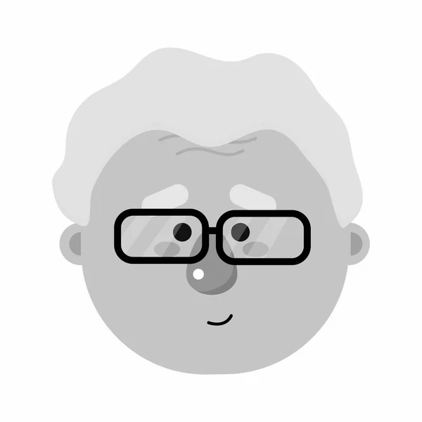 Abuelo diseño de dibujos animados — Vector de stock