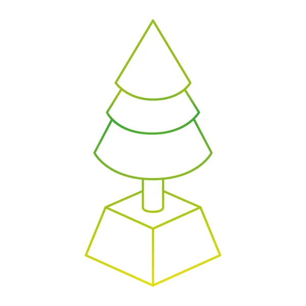 Isometrische pine tree Algorithm — Stockvector