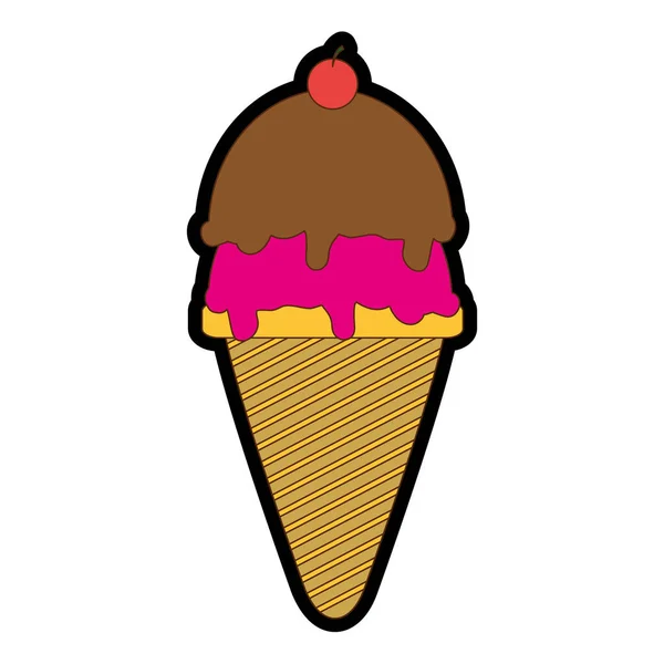 Diseño de helado aislado — Archivo Imágenes Vectoriales