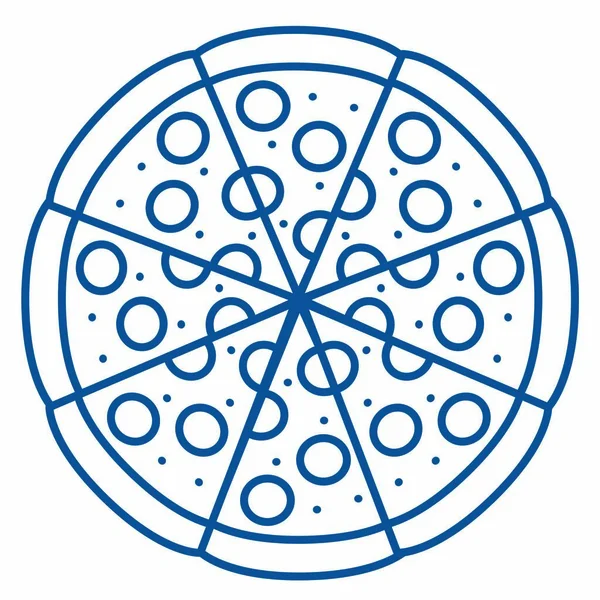 Fast food ve kentsel menü Tema izole tasarımı vektör çizim pizza simgesi