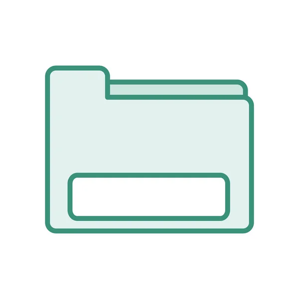 Duo kolor biznes folderu plików do organizowania Archiwum — Wektor stockowy