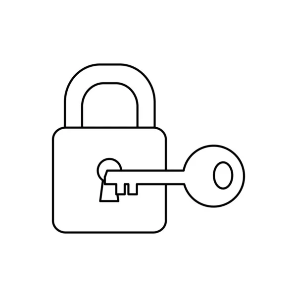 Isolated padlock design — Stock Vector