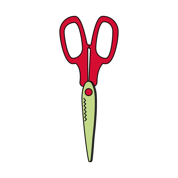 Изолированный дизайн ножниц — стоковый вектор