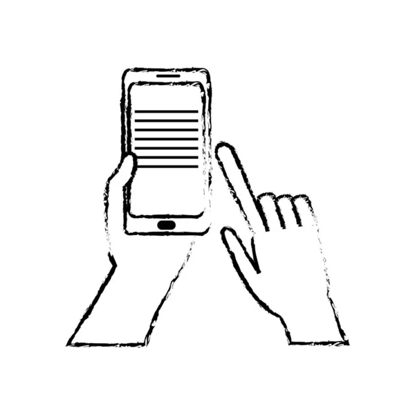 Design isolato dello smartphone — Vettoriale Stock