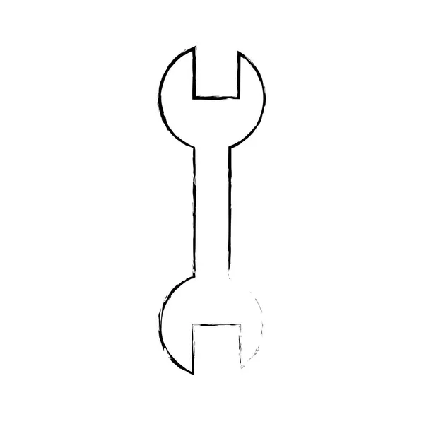 Diseño de llave aislada — Vector de stock