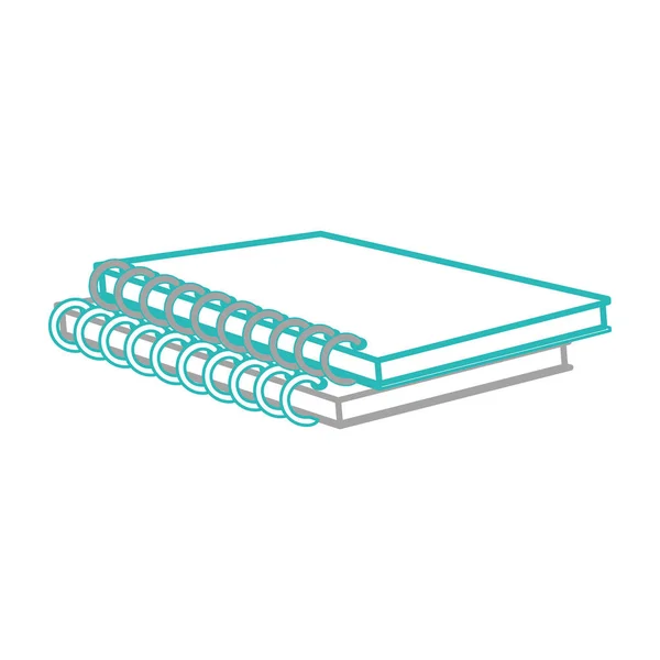 Σχεδιασμός απομονωμένες notebook — Διανυσματικό Αρχείο