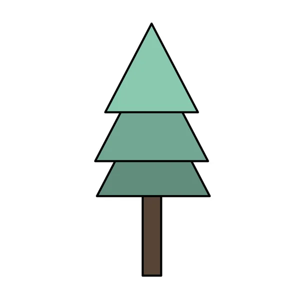 Isolerade pine tree design — Stock vektor