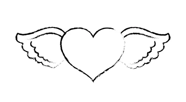 Conception de coeur isolé — Image vectorielle