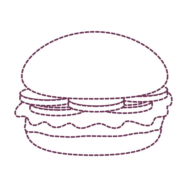 Изолированный дизайн гамбургеров — стоковый вектор