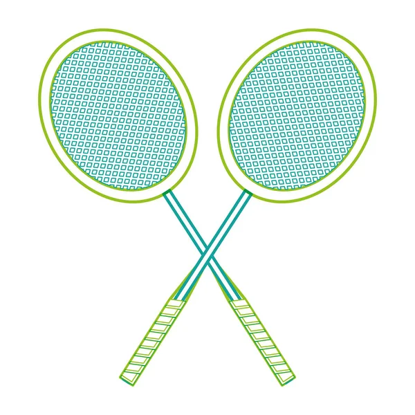 Design de raquete de badminton — Vetor de Stock