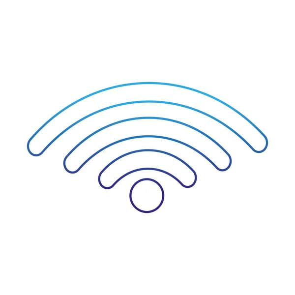 Wifi Tecnologia Internet Tema Comunicação Design Isolado Ilustração Vetorial — Vetor de Stock