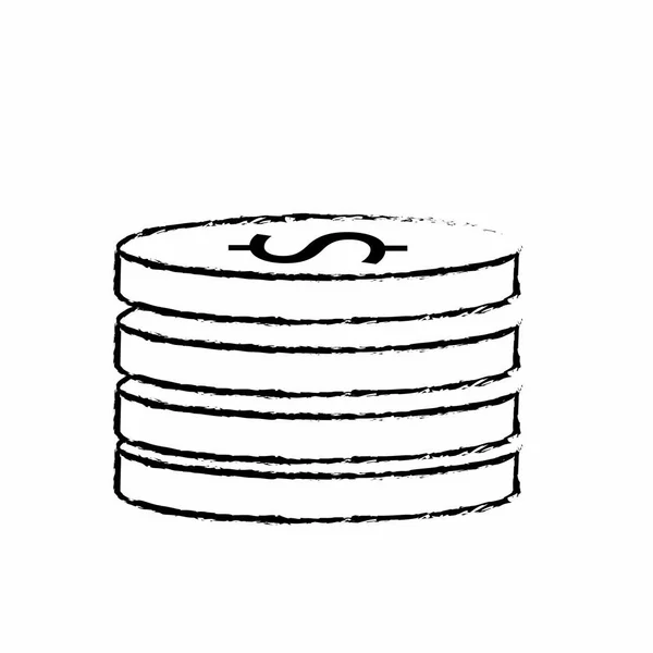 절연된 동전 디자인 — 스톡 벡터