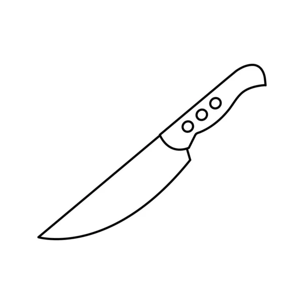 Diseño de cuchillo aislado — Vector de stock