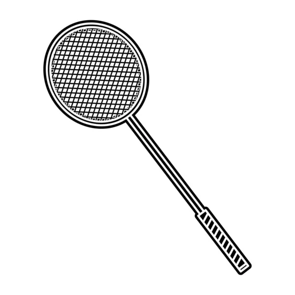 Design de raquete de badminton —  Vetores de Stock