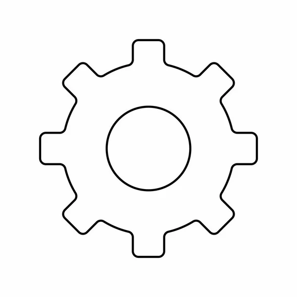 Diseño de engranajes aislados — Vector de stock