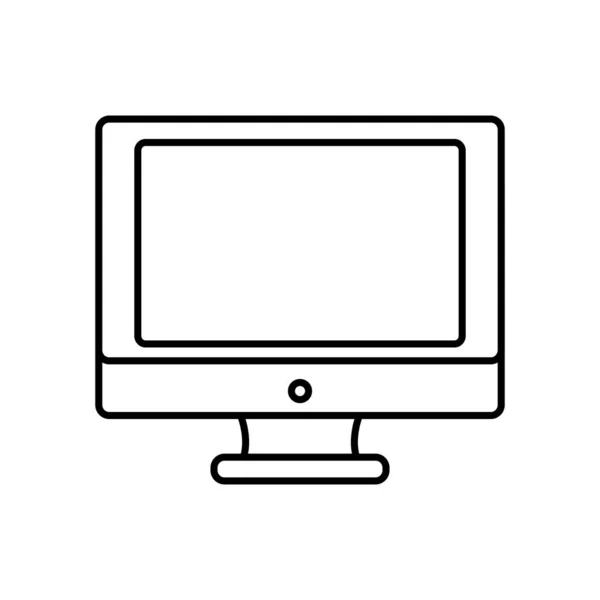 ライン電子画面コンピューター技術の設計 — ストックベクタ