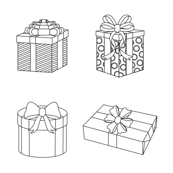 Gifts with bows design — Stock Vector