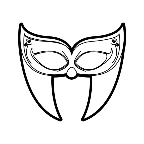 Design maschera isolata — Vettoriale Stock