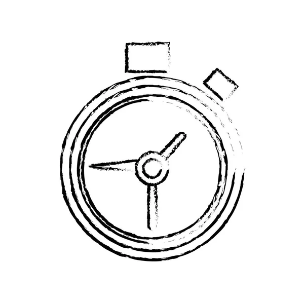 Grunge chronomètre objet pour contrôler le compte à rebours du temps — Image vectorielle