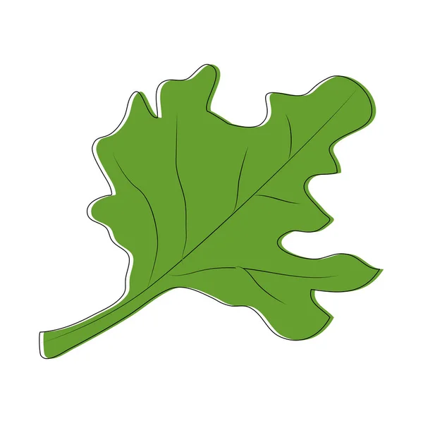 Diseño de hoja aislada — Vector de stock