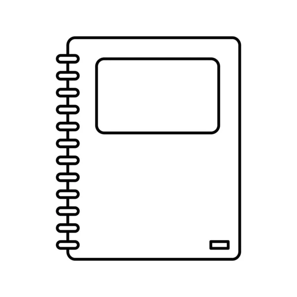 Conception de carnet isolé — Image vectorielle