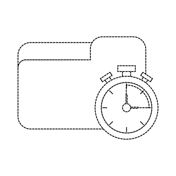 Souborů a chornometer design — Stockový vektor