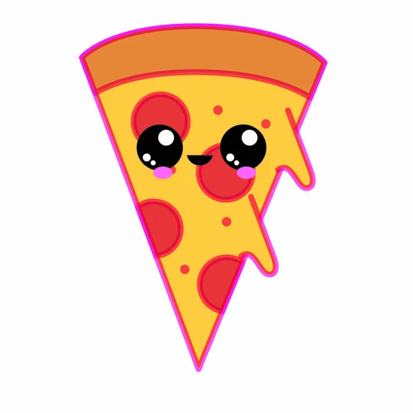 Isolerade pizza design — Stock vektor