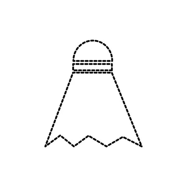 Σχεδιασμός shuttlecock μπάντμιντον — Διανυσματικό Αρχείο