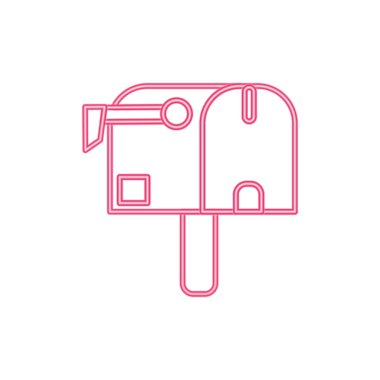 Neon hattı posta kutusu ileti teslimi için yazışma posta