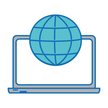 İzole laptop tasarım