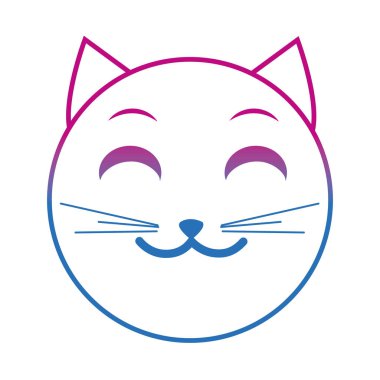 bozulmuş satır gülümseme kedi yüz emoji ifade