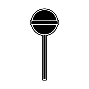 Lolly pop şeker tatlı şeker ve karamel Tema izole tasarım vektör çizim