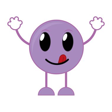 kolları ve bacakları ile komik emoji ifade