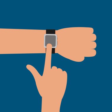 Smartphone teknoloji ve parmak dokunuşuyla kol