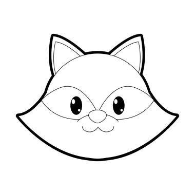 Anahat Rakun baş sevimli hayvan karakter